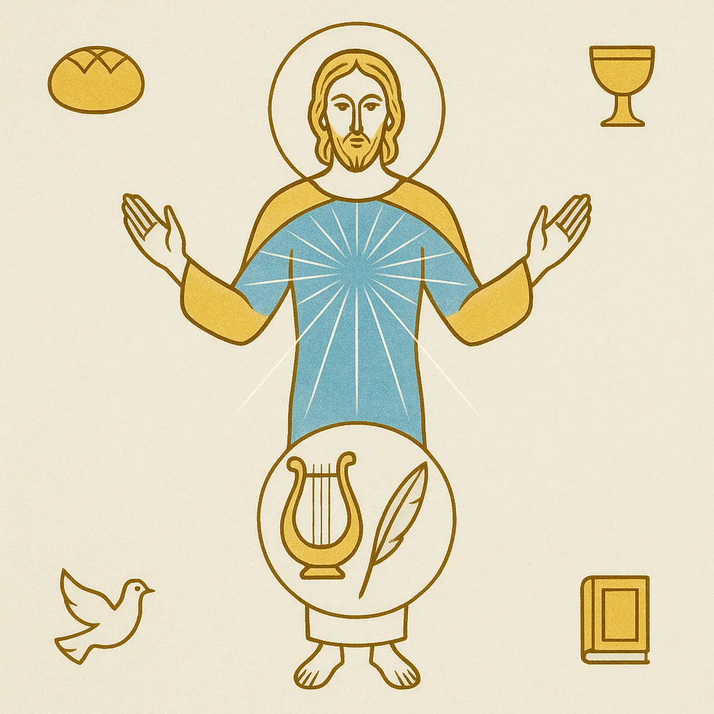 Representación de la cristología de Atanasio, el Logos y la carne
