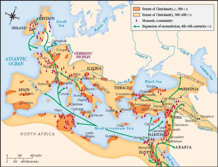 Rutas de expansión del cristianismo primitivo