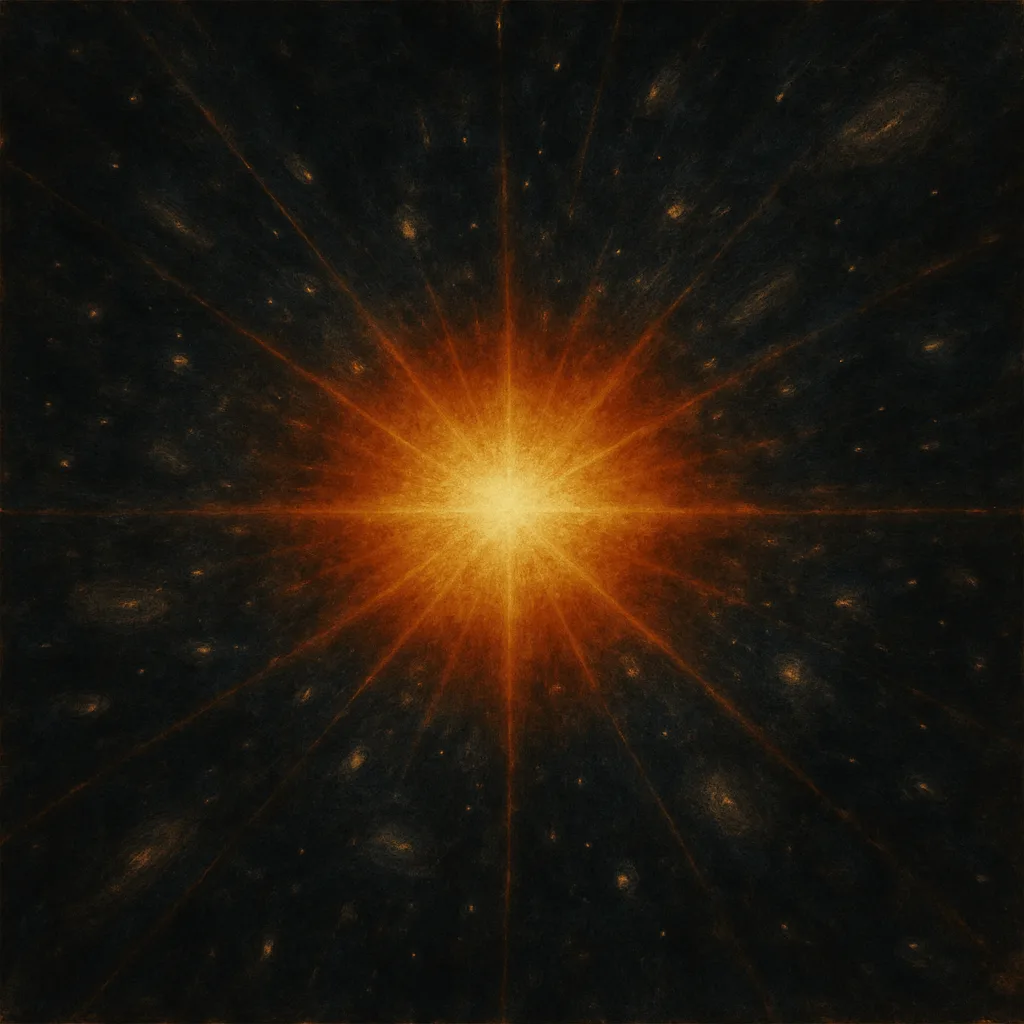 Representación del Big Bang y la expansión cósmica