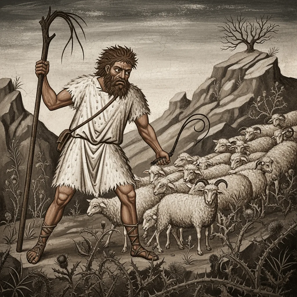 El pastor del castigo. Recreación moderna.