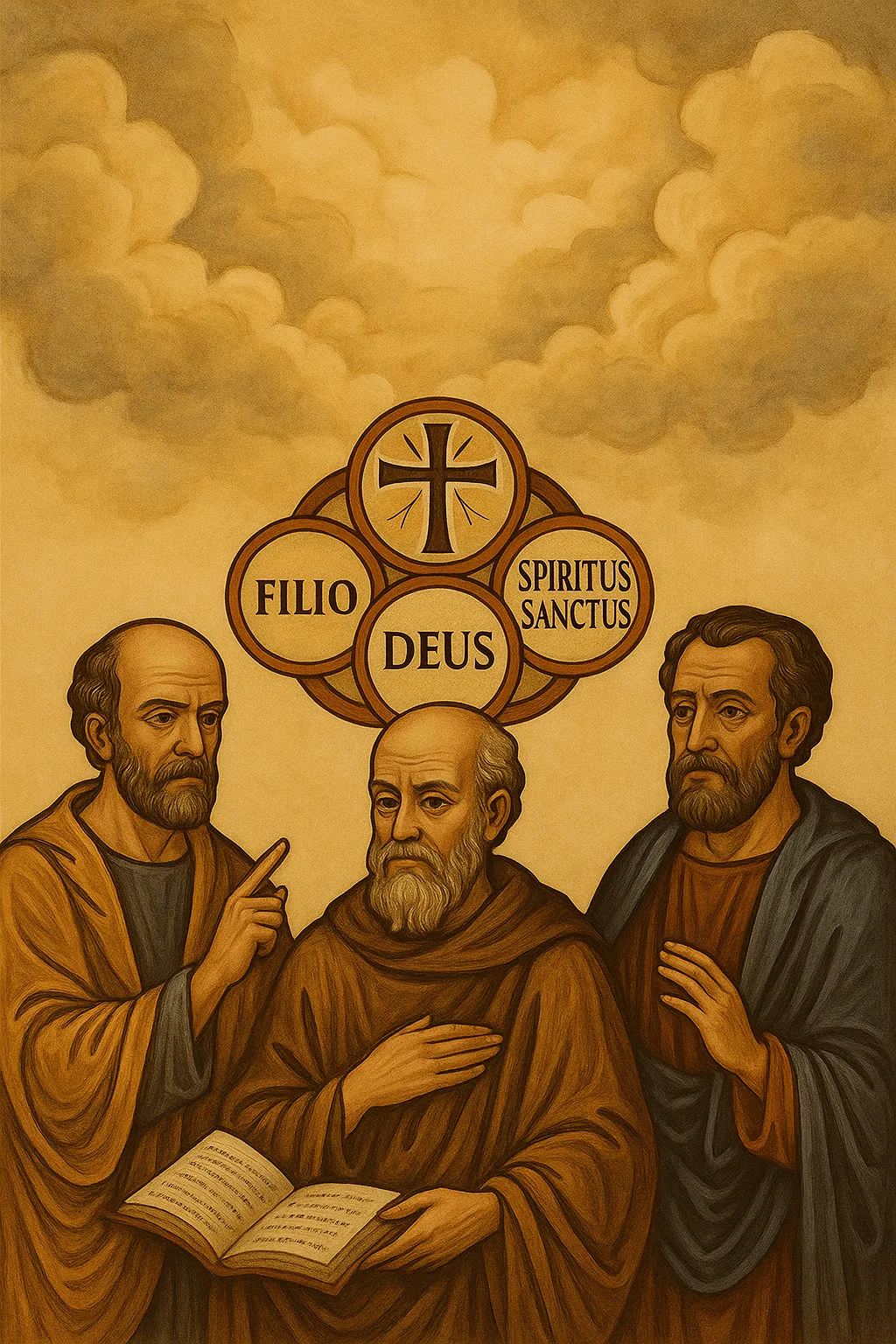 Representación de los Padres de la Iglesia de los primeros siglos