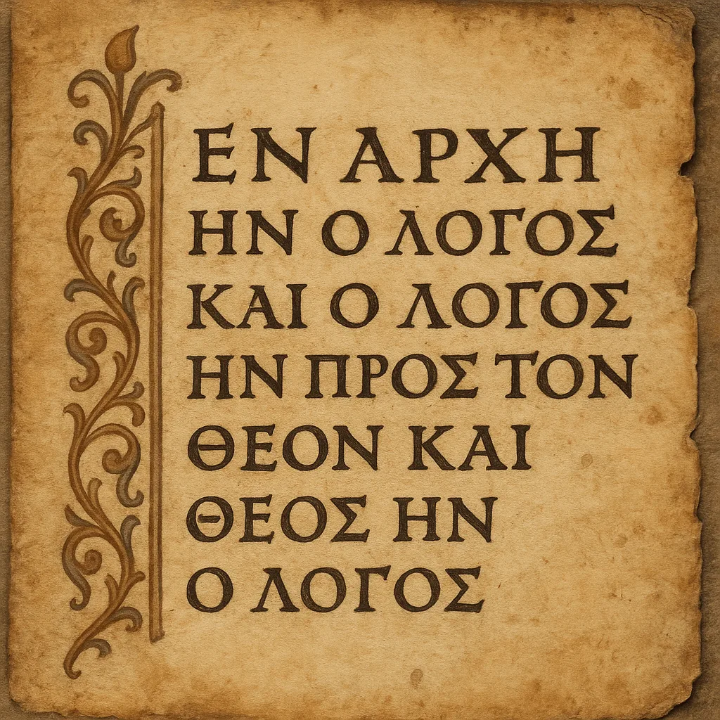 Manuscrito griego del Evangelio de Juan
